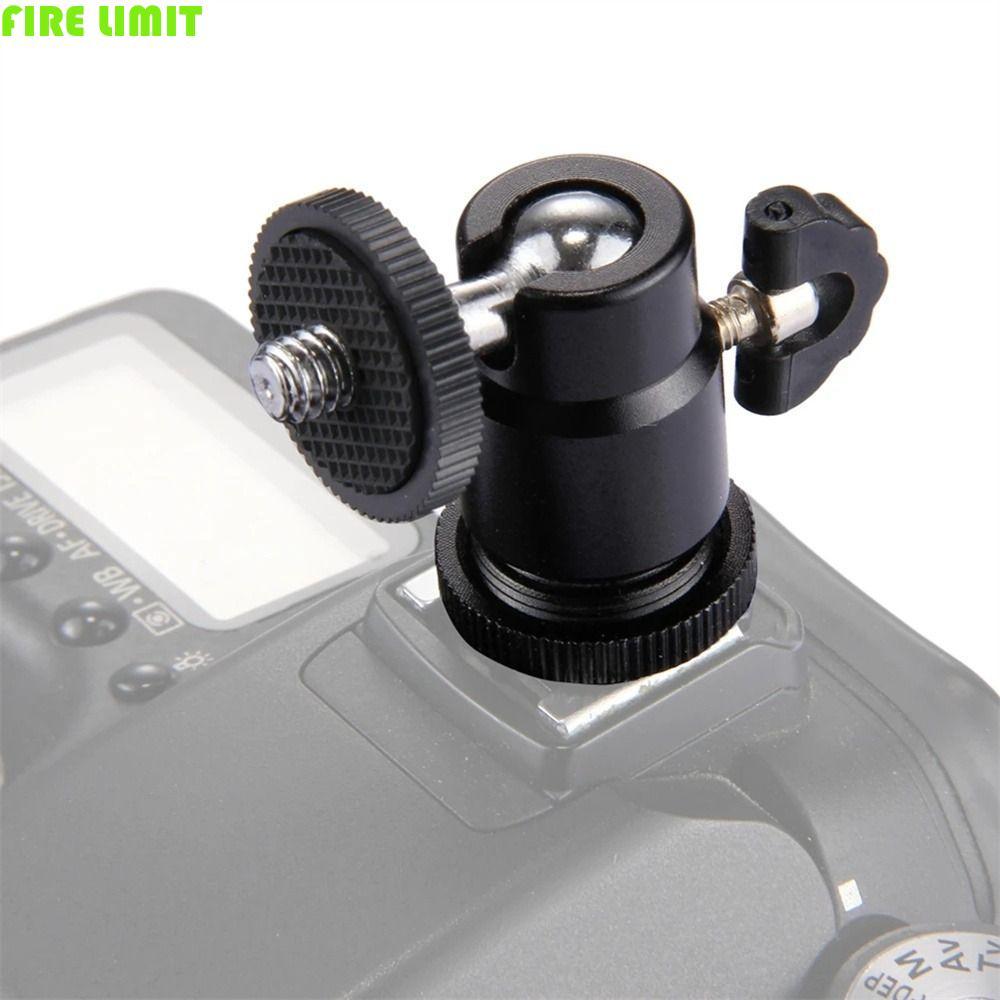 FIRE LIMIT Tripod Ballhead Holder 1 / 4 "Vít Camera Phụ Kiện Mini Nhôm DSLR Xoay Gắn Camera Tripod