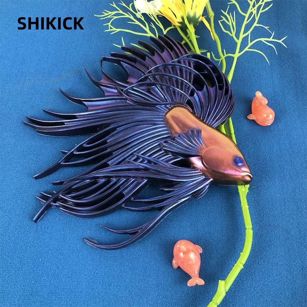 SHIKICK Nửa Chắc Chắn Douyu Khuôn, Trang Trí Máy Tính Để Bàn Khuôn Silicon Pha Lê Handmade, Khuôn Si