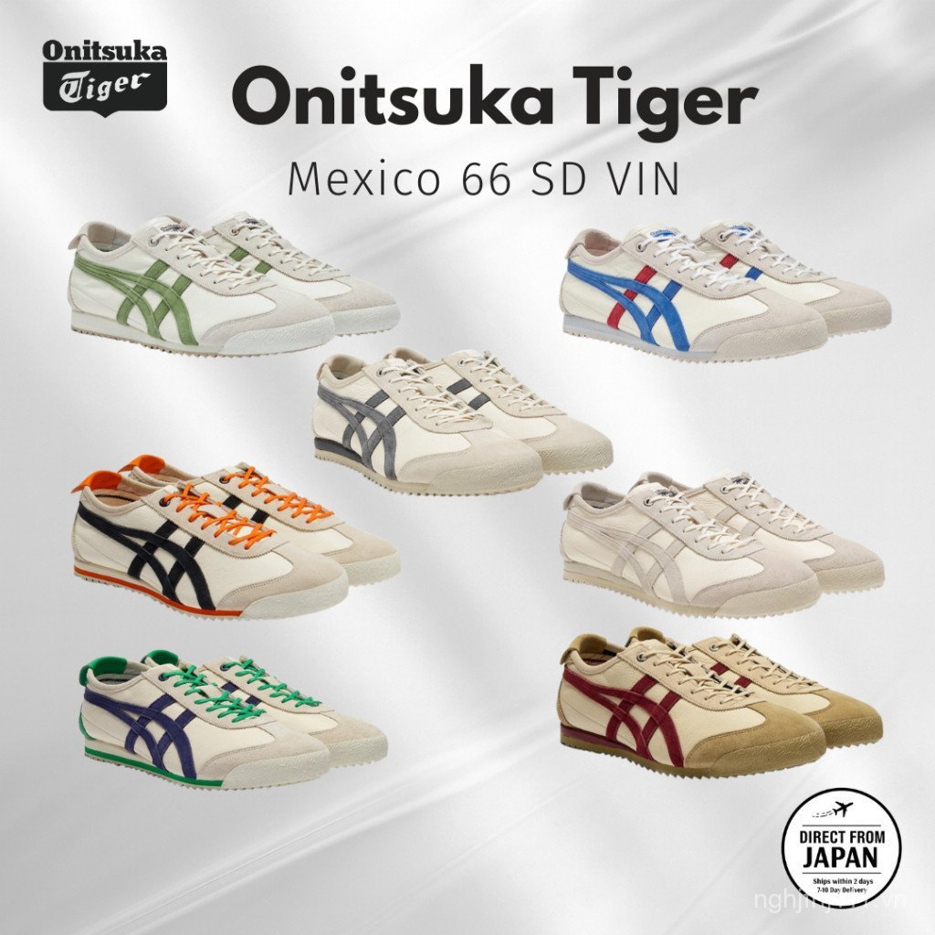 Onitsuka Tiger Mexico 66 SD VIN Da Lộn Lót Trực Tiếp Nhật Bản WBCV QSW5