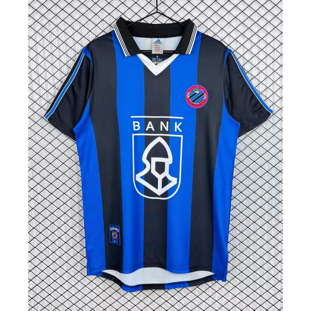 (S-2XL) Áo bóng đá cổ điển 98 / 99 Club Brugge Home
