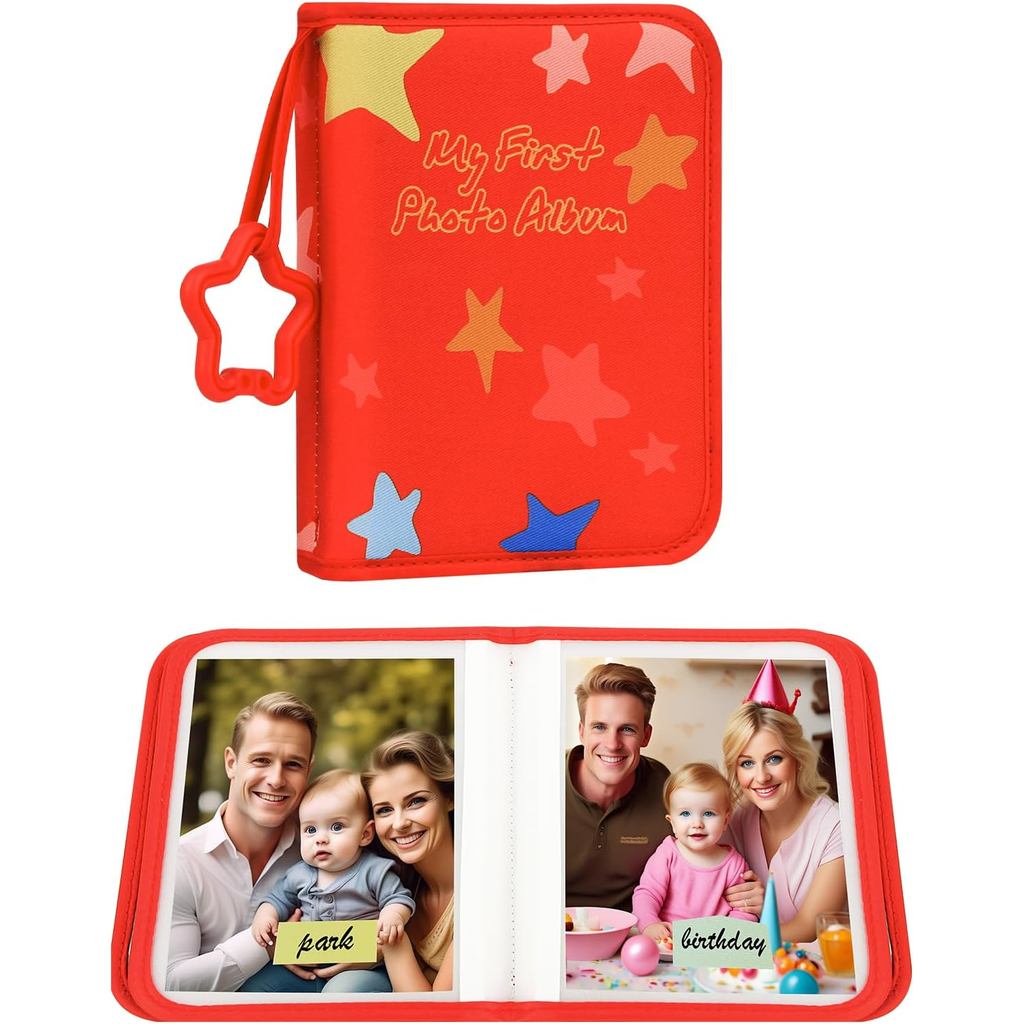 Album Ảnh Đầu Tiên Của Tôi Cho Bé Giữ 21 Ảnh 4x6, Album Ảnh Cho Bé Sách Gia Đình Vải Mềm, Album Gia 