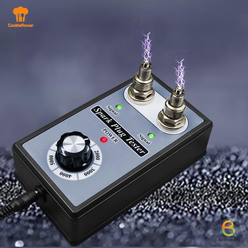 [Kitten-t] 1 Bộ Xe Máy Đánh Lửa Cuộn Dây Cheer Spark Detector Có Thể Điều Chỉnh Lỗ Kép Sparking Plug