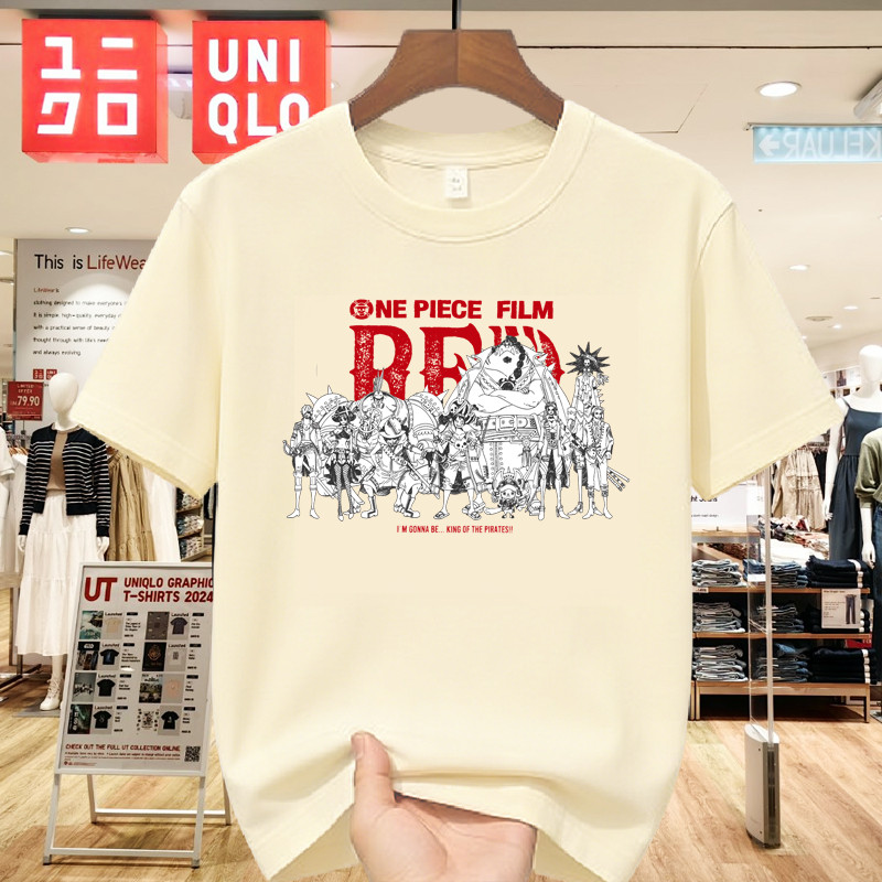 Áo thun Uniqlo ONE PIECE, cotton mềm mại, phù hợp unisex