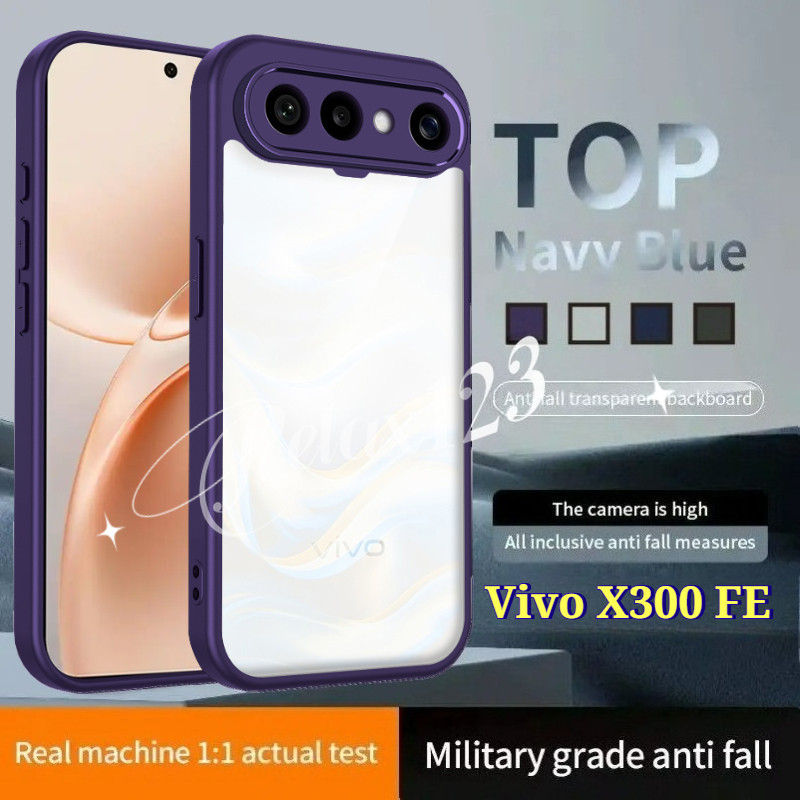 Dành Cho Vivo X300 FE 5G Ốp Điện Thoại Viền Cứng Trong Suốt Tối Giản Cho VIVO X300 X300 Pro VIVO X30