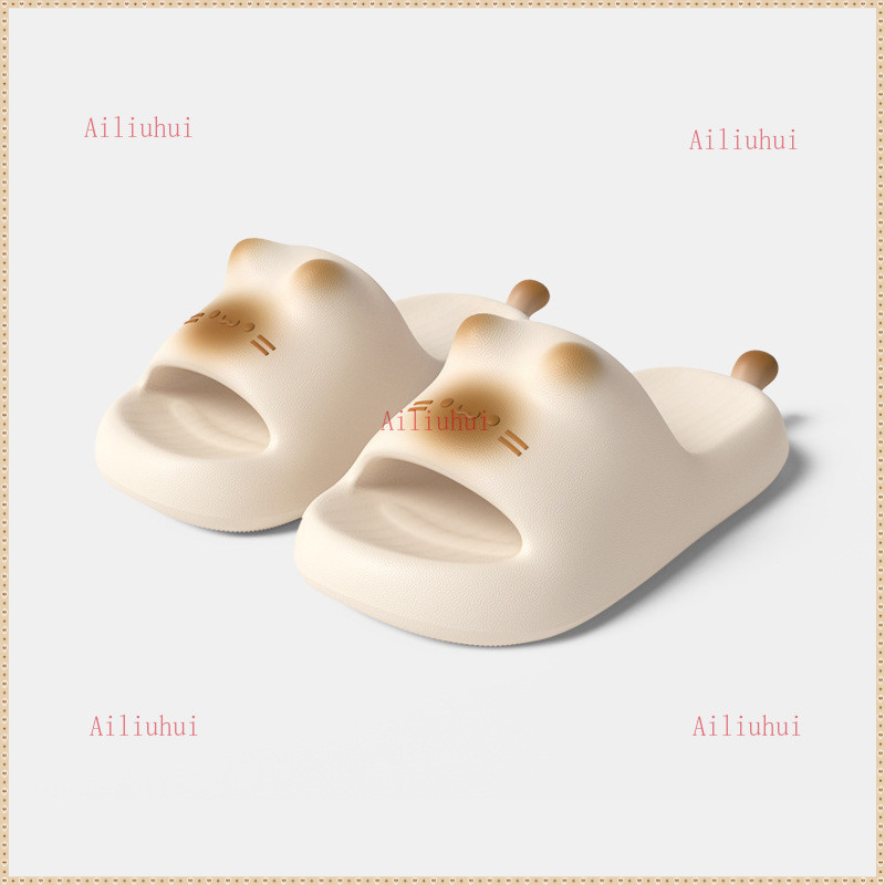 AYUER Chikoku Dép Mèo Caramel Dễ Thương Chính Hãng Nữ Dopamine Dép Hoạt Hình Đế Dày Trong Nhà