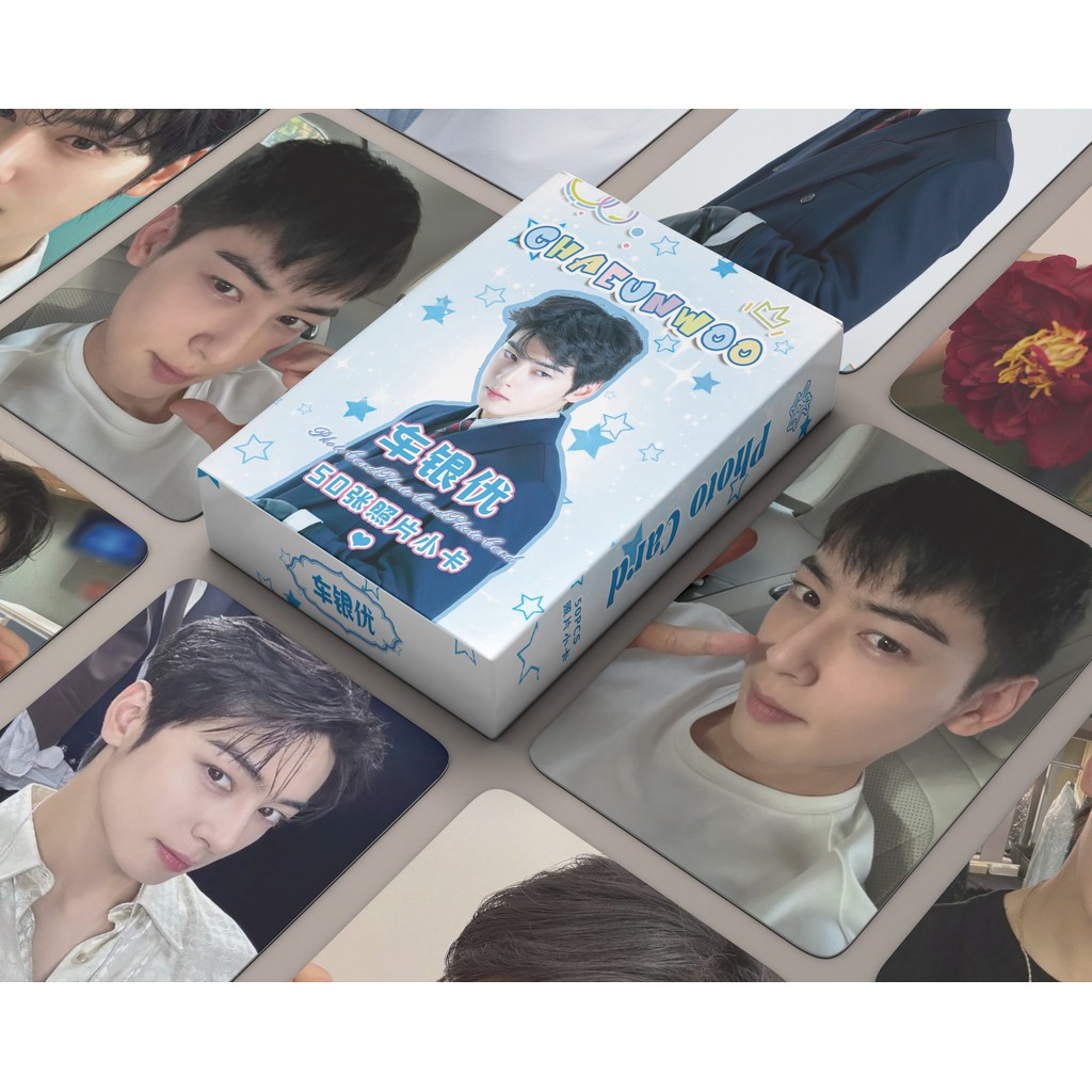 Bộ 50-55 Bài Hát Kang Byeon Woo-seok laser Ba Chiều Photocards Móc Khóa Móc Khóa Diễn Viên Hàn Quốc 