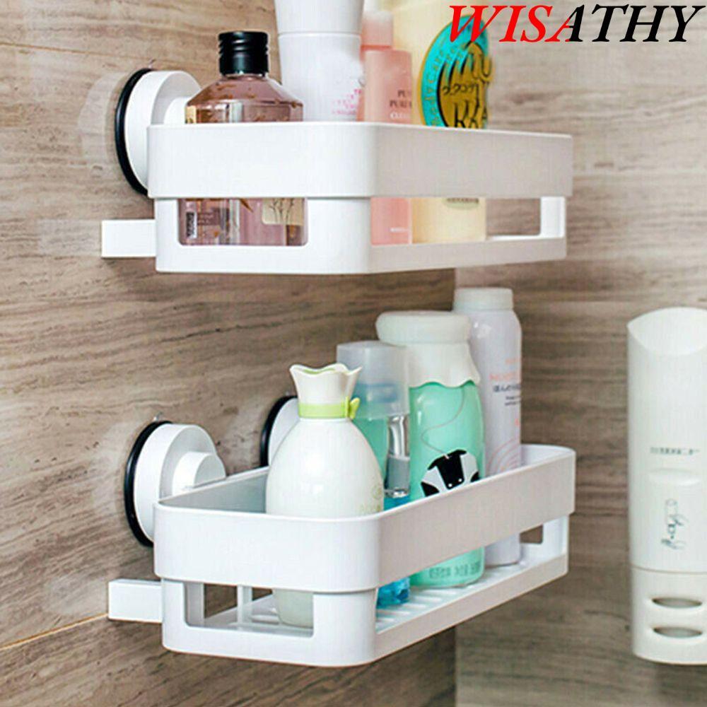 Giá để đồ góc WISHY Cốc hút treo tường Giá tắm bền