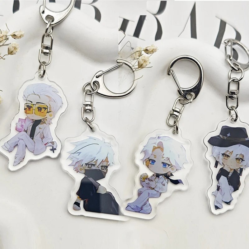 Móc khóa Anime Ghostblade WLOP Chibi Acrylic trong suốt trang trí balo túi xách phụ kiện quà tặng fa