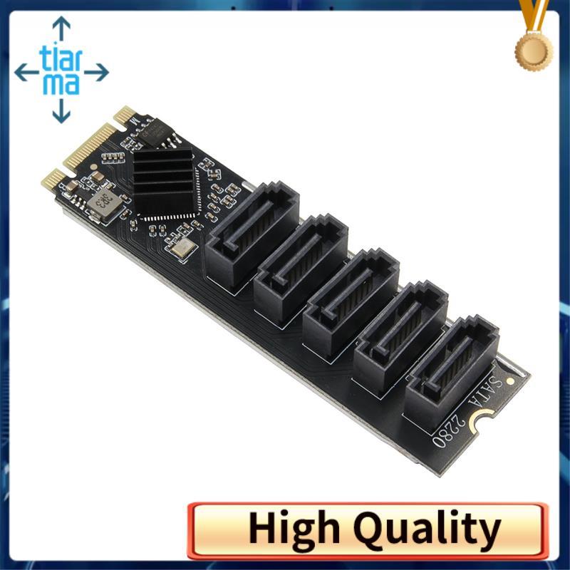 M. 2 NGFF B-KEY sang bộ chuyển đổi đa chức năng- Bộ ghép kênh cổng M. 2 đến 5 cổng SATA3 Thẻ mở rộng