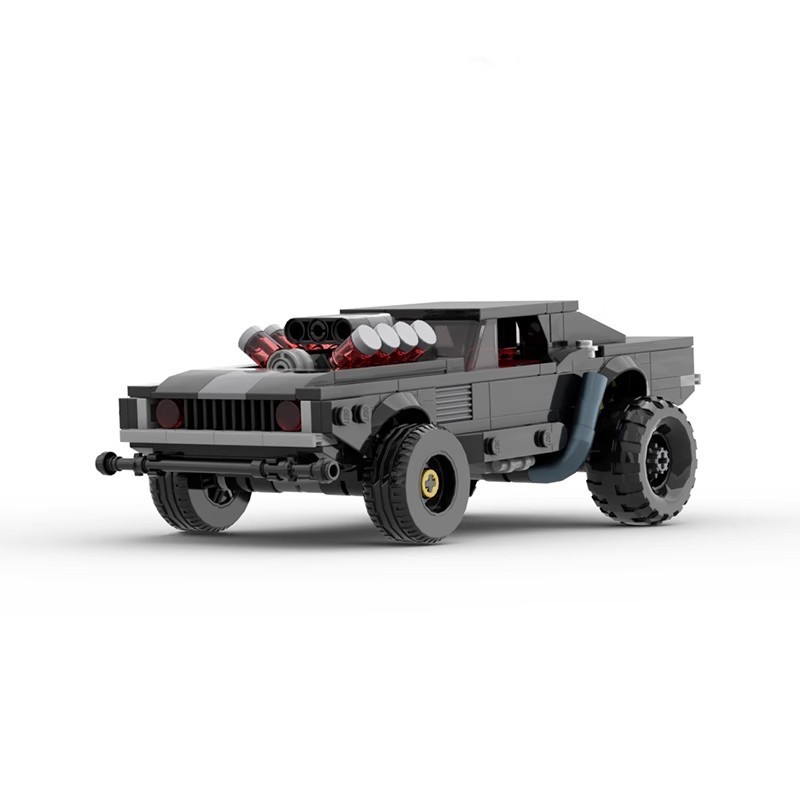 MOC Khối Xây Dựng Tương Thích Lego 70514 Dodge Challenger Cyberpunk Phiên Bản Mô Hình Tốc Độ Series 