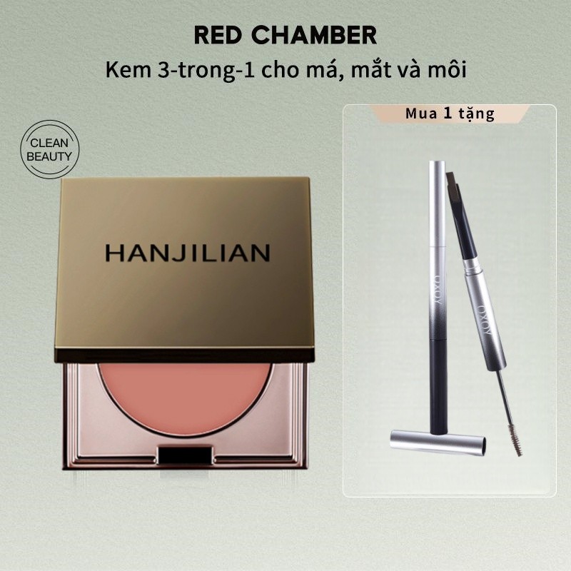 Multi functional face cream, powder blusher, eye shadow, lipstick, multi-purpose