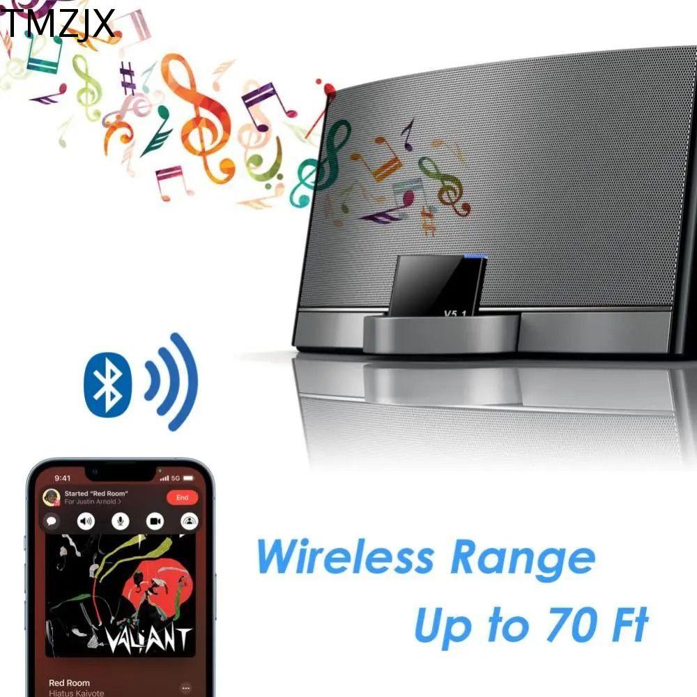 Bộ thu âm thanh TMZJX 5.1, Bộ chuyển đổi không dây Bluetooth Mini Bluetooth 5.1, Dock 30 chân tương 