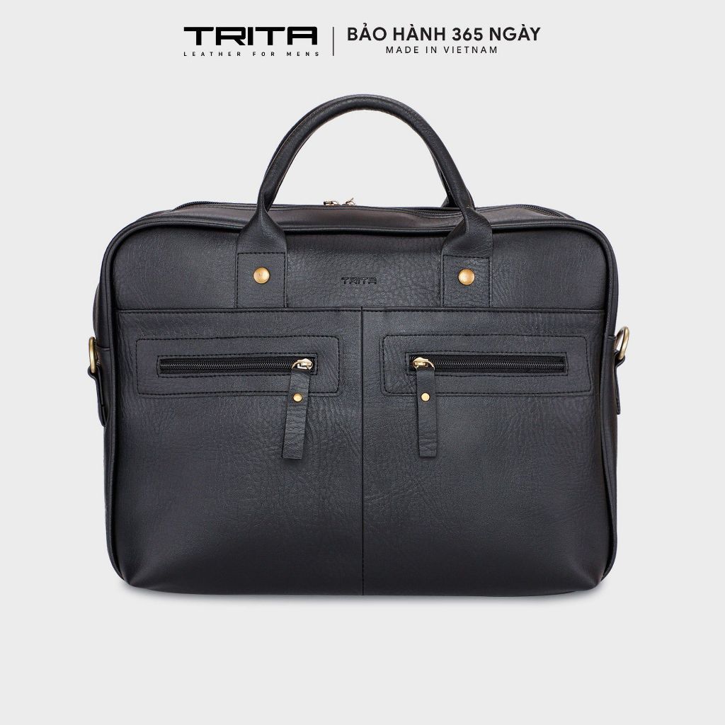 Cặp công sở Trita (Thời trang nam đựng vừa laptop 14.6 inch - Cặp da TCA1) Bagsmart