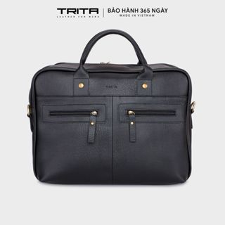Cặp công sở Trita (Thời trang nam đựng vừa laptop 14.6 inch - Cặp da TCA1) Bagsmart