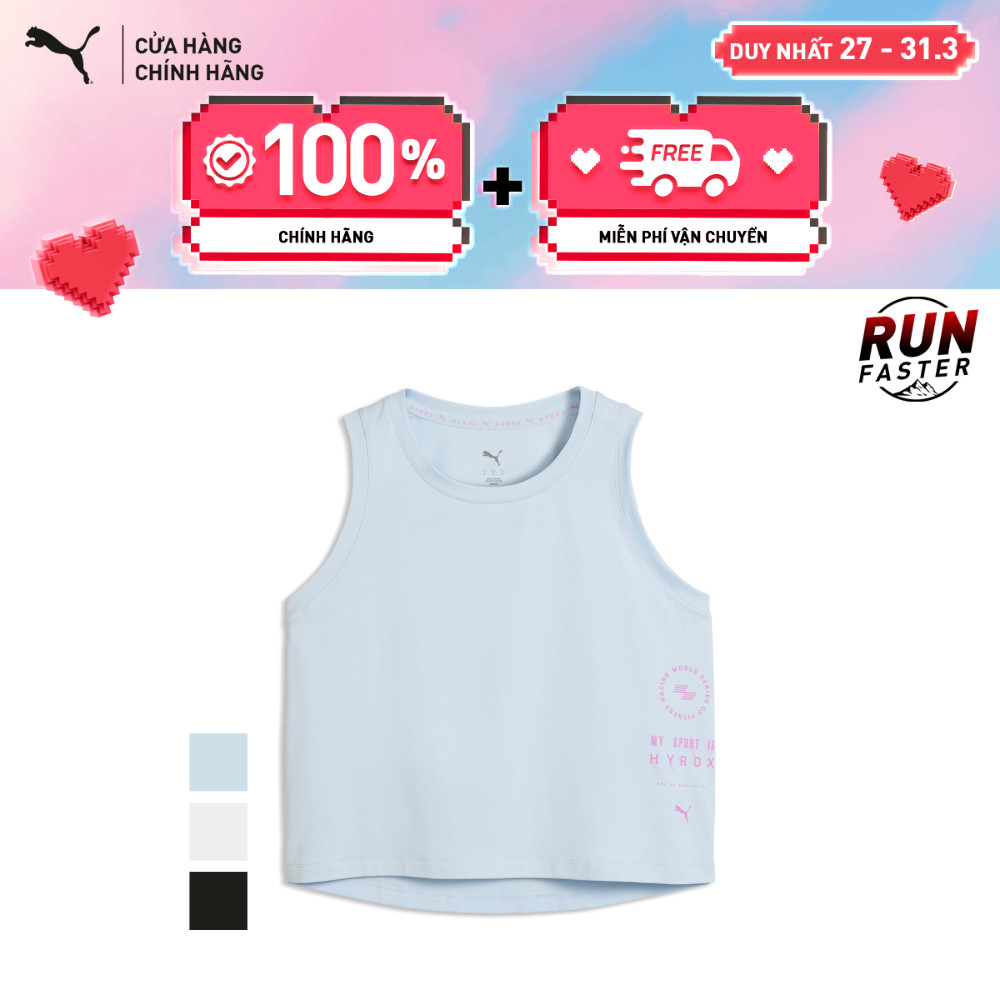 Áo Thun Tập Luyện PUMA Nữ W HYROX CLOUDTHERMO CROPTANK