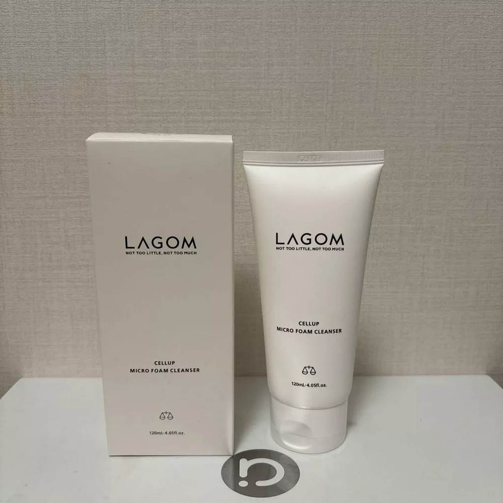 Korean LAGOM Micro Foam Cleanser, Zero Irritation Gentle Foam Cleanser Hydrating Daily Face Wash