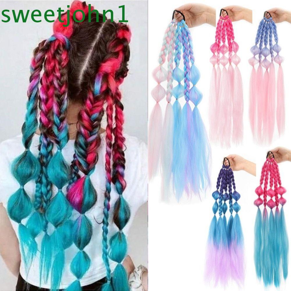 Sweetjohn Bubble & Lantern Braids - Tóc tổng hợp làm tóc đuôi ngựa tự nhiên