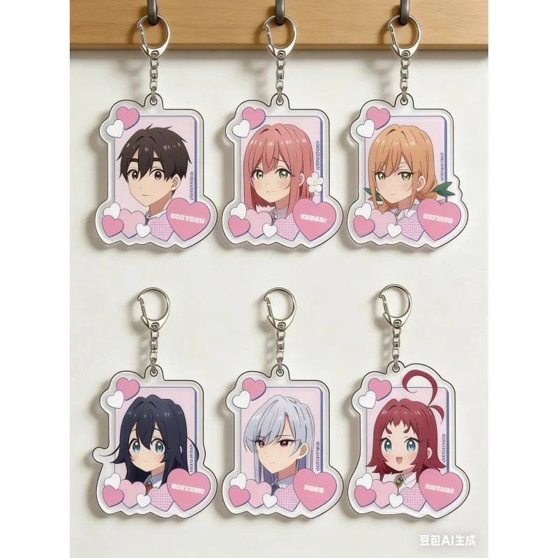 Móc khóa Anime 100 Cô Gái Yêu Bạn Rất Rất Rất Rất Rất Nhiều Acrylic Yoshimoto Shizuka Eiai Nano phụ 