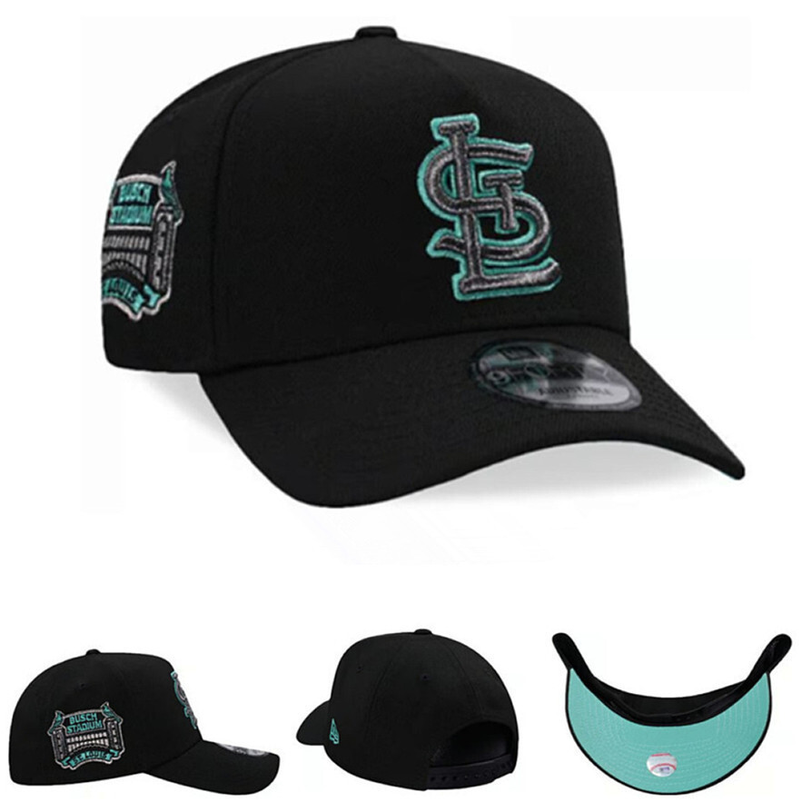 Mũ snapback đen prime edition 9Forty A Frame cho fan St. Louis Cardinals