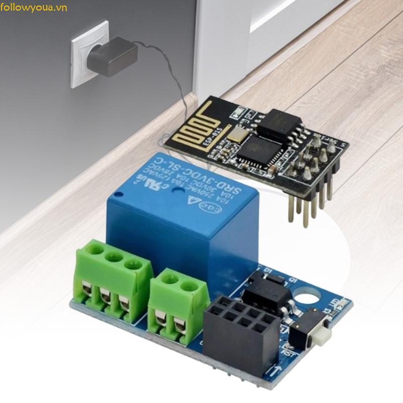 Fol 5V Có Thể Lập Trình ESP8266 ESP01S Module Rơ Le WiFi Tương Thích Cho ESP8266 ESP01S