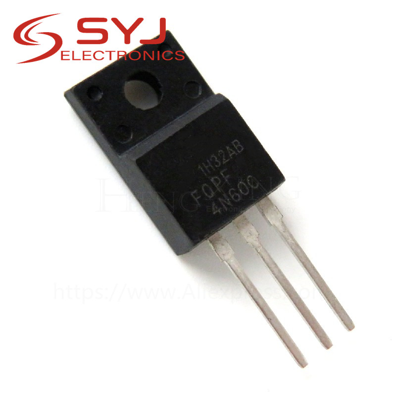 10 cái / lốc FQPF4N60C TO-220F 4N60C 4N60 TO220 FQPF4N60 bóng bán dẫn MOS FET mới Còn hàng