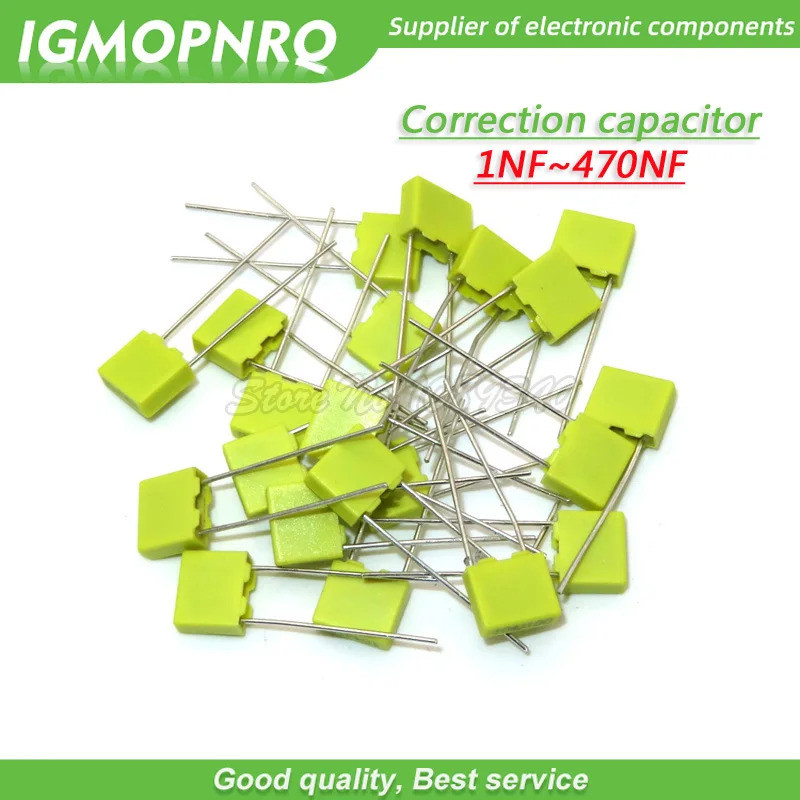 20 Chiếc Nhựa An Toàn Polypropylene 100V 1nF ~ 470nF 100nf 220nf 10nf 47nf 22nf 1nf 0.47uf Tụ Chỉnh 