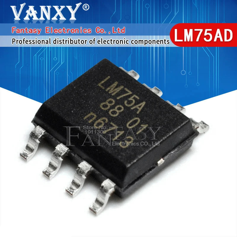 10 CÁI LM75AD SOP8 LM75 SOP LM75A SOP8 SMD SOP-8