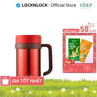 Cốc giữ nhiệt có quai 500ml LocknLock Chính hãng, Inox 304 giữ nhiệt lâu để văn phòng LHC4026 - CHEAP CMO