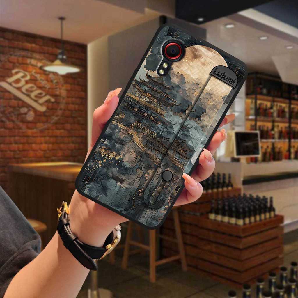 Giá Đỡ Điện Thoại Vỏ Mềm Ốp lưng Samsung Galaxy Xcover5 / SM-G525F Vỏ Điện Thoại Tranh Chân Đế Vỏ Đi