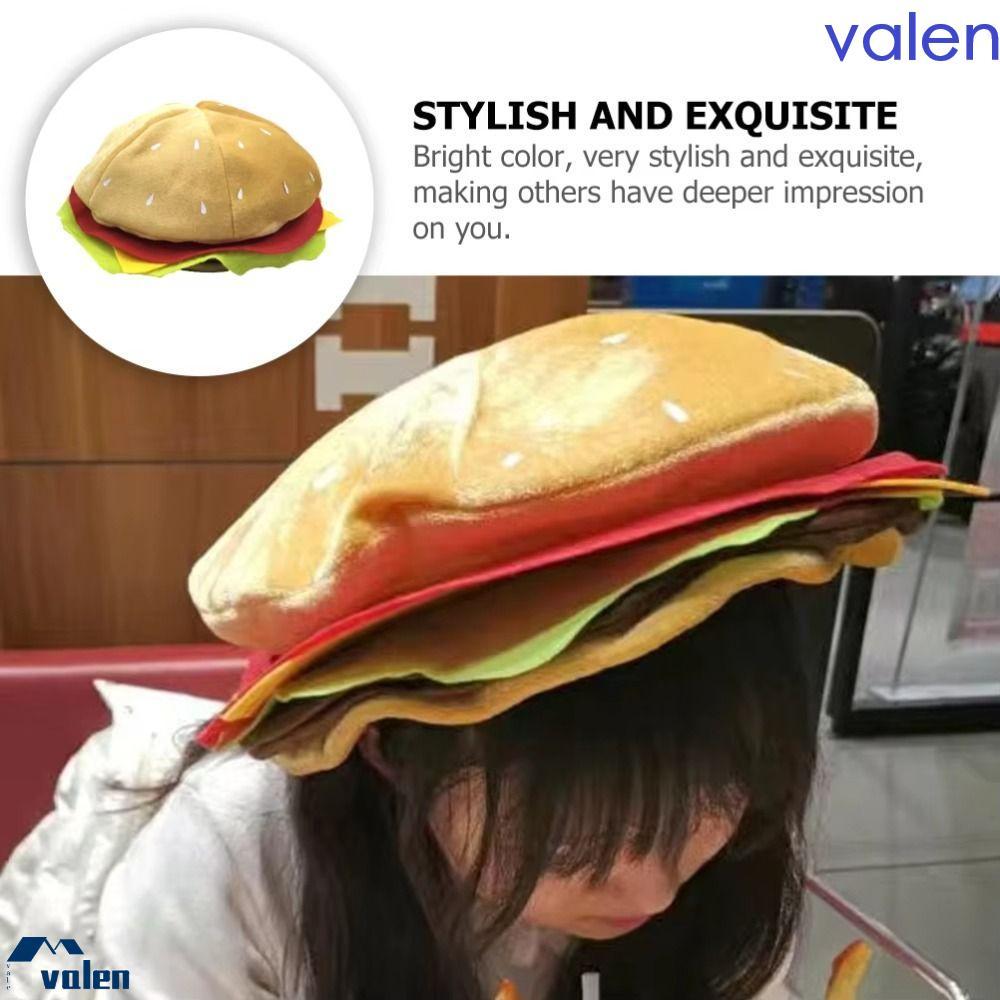 Mũ Burger Trang Trí TAXON, Mũ Trùm Đầu Burger Mềm Mại Thoải Mái, Hoạt Hình Unisex Sáng Tạo Ngộ nghĩn