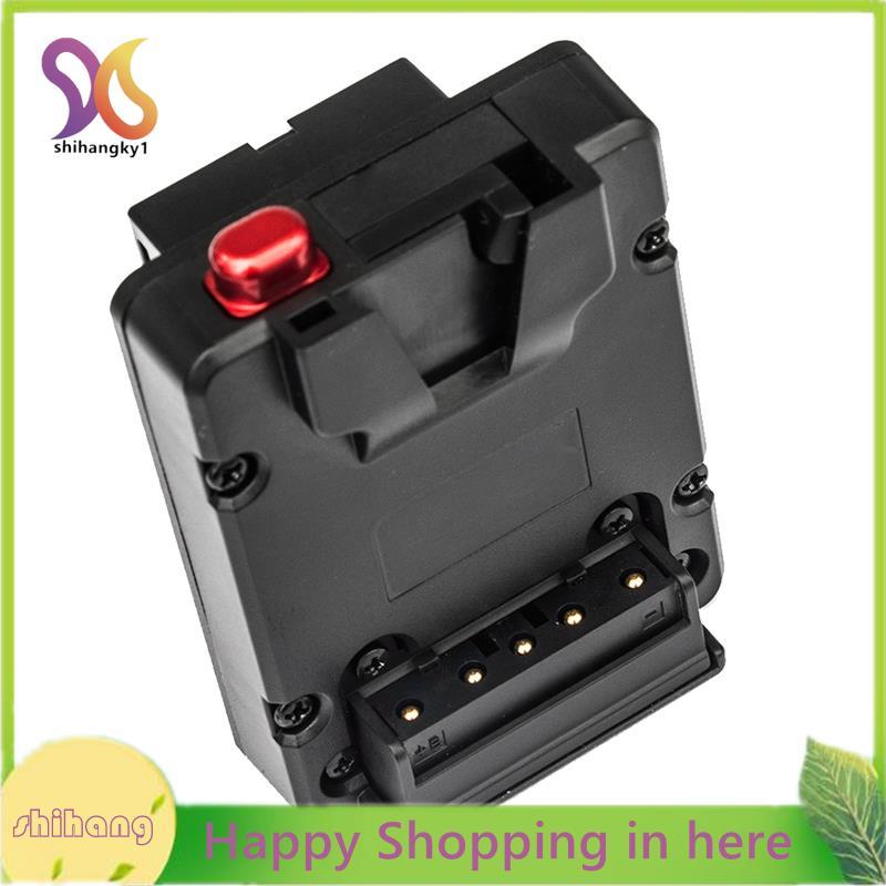 V Gắn V Pin V-Lock Sang NP-F F550 F570 F750 F970 Đen Pin Adapter Tấm Chuyển Đổi Pin Tấm D-Tap Cho Mà