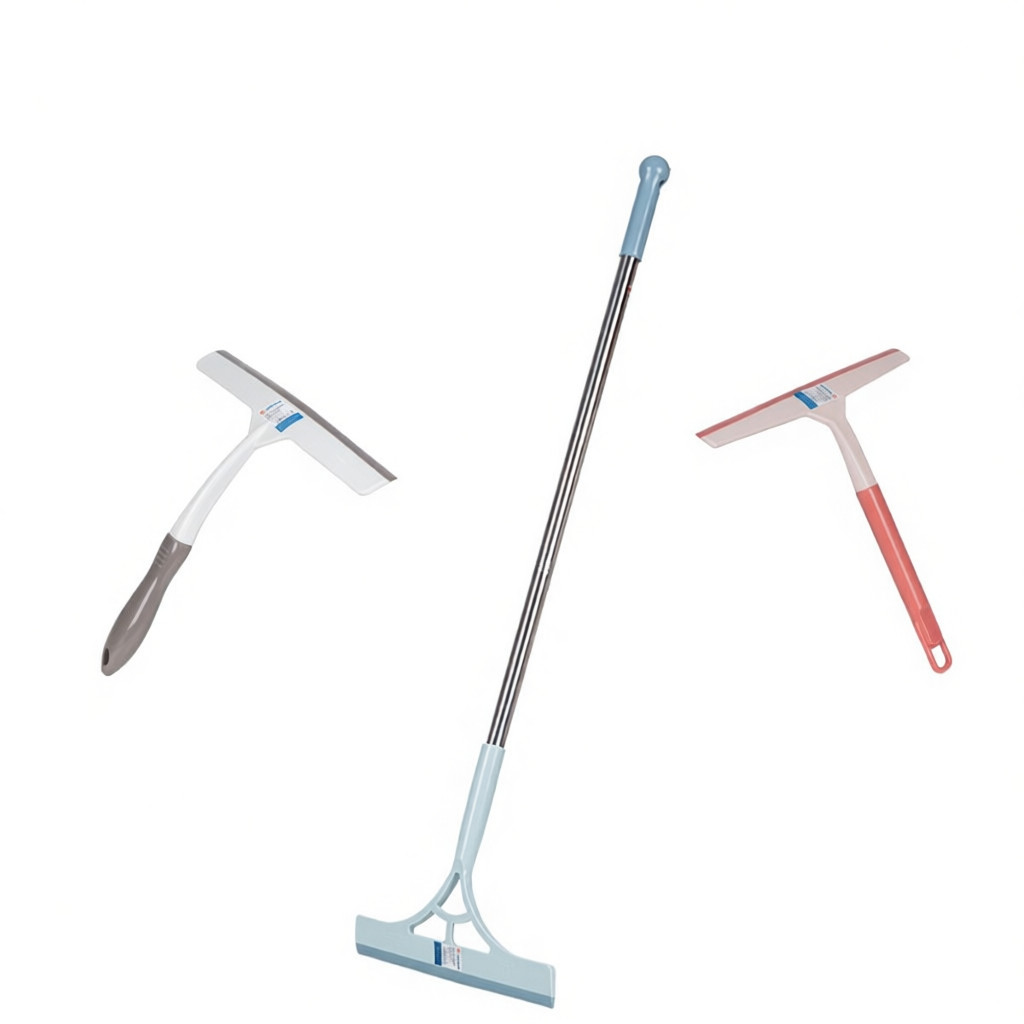 Cây gạt nước nhựa VIỆT NHẬT - Cán ngắn, cán dài inox, lau kính, vệ sinh sàn nhà tắm - 9521/2/3