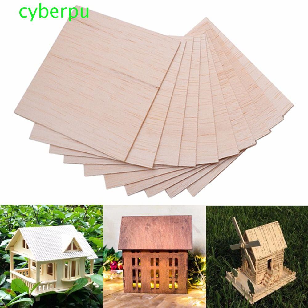 CYBERPULSE Gỗ Basswood Ván ép Máy bay Đồ chơi Tàu dăm Gỗ Đồ chơi Balsa Vật liệu xây dựng Mô hình gỗ 