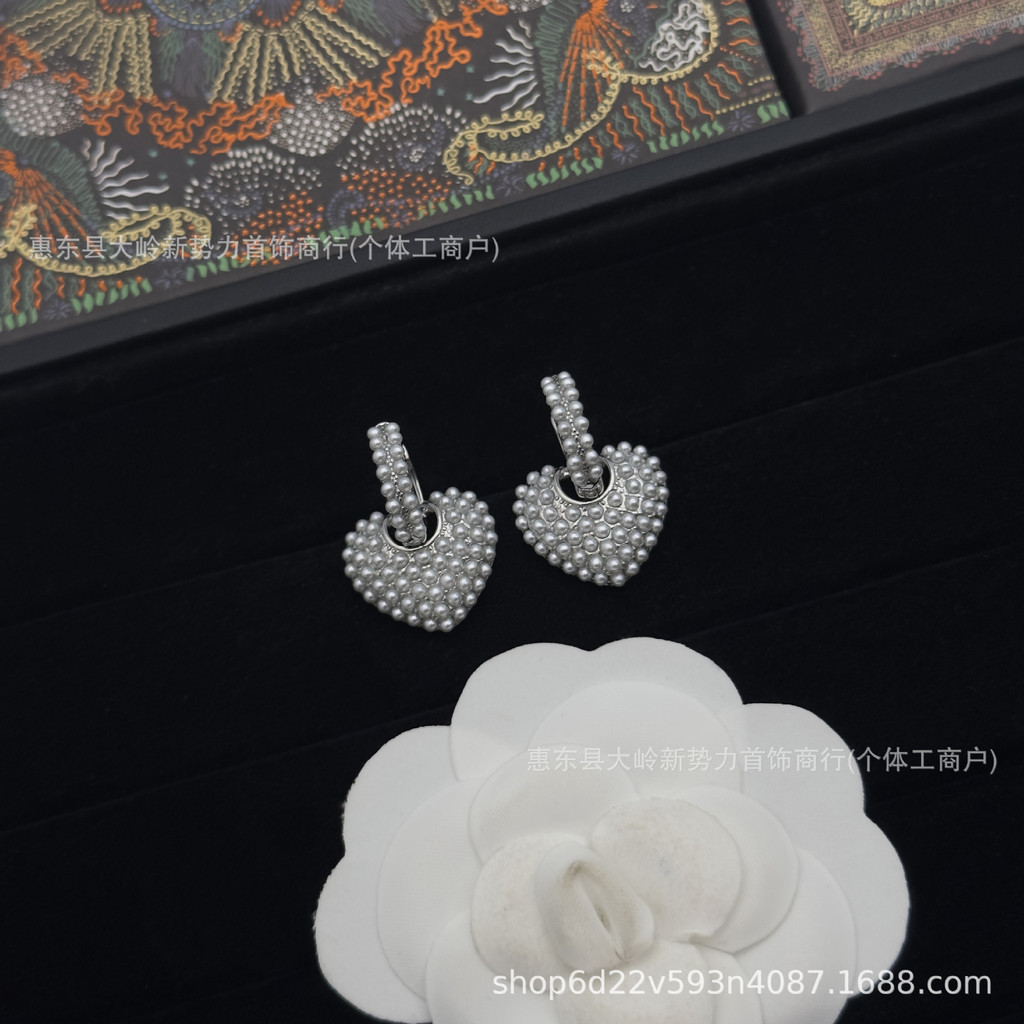 Dijia D Earings Classic Nữ - Pearl Earrings Retro Style