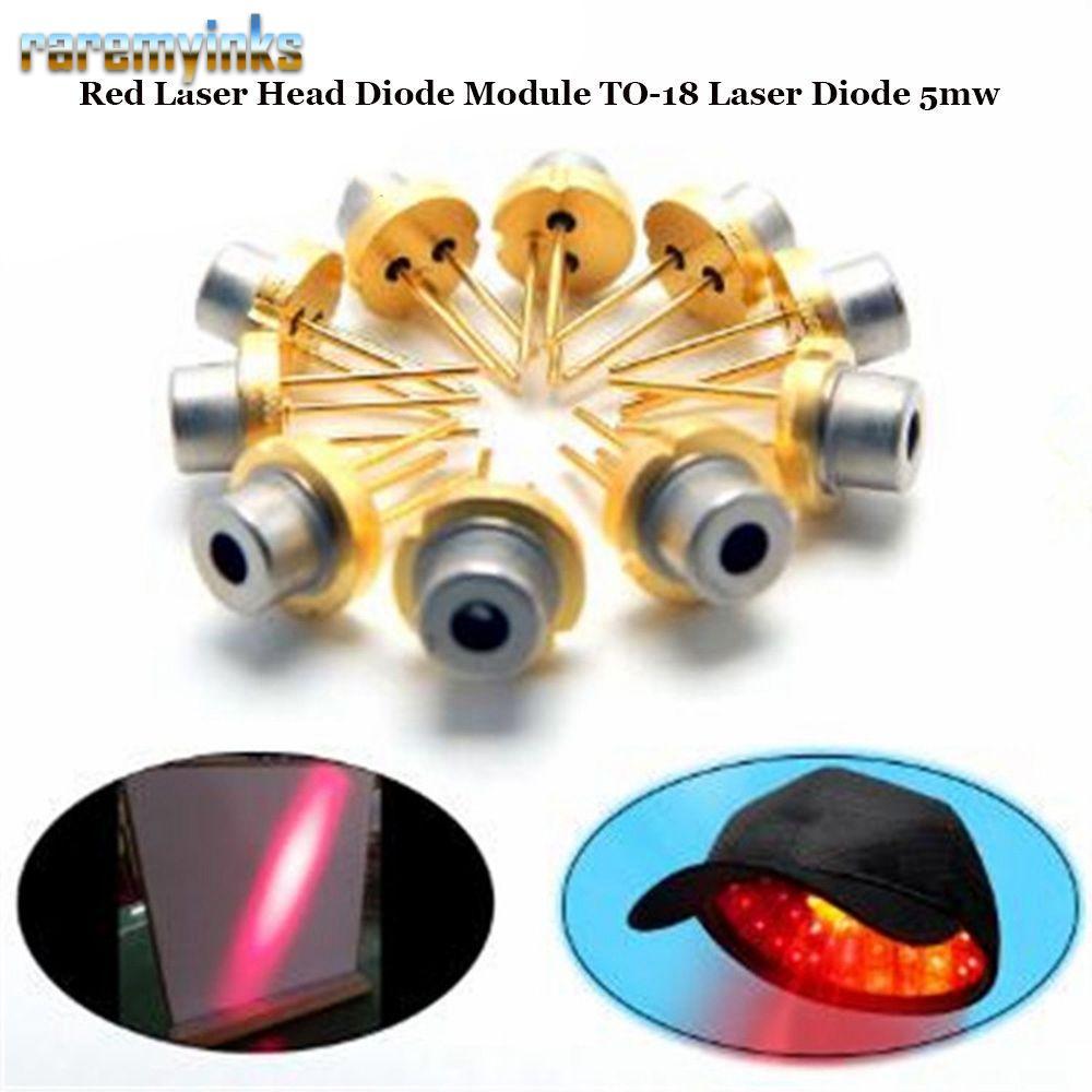 RAREM 1 / 2 / 5 / 10 Chiếc Đầu Laser Đỏ Công Suất Cao 5mw 5MW TO-18 Diode Laser
