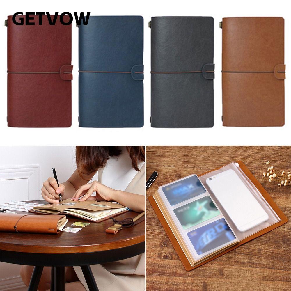 Sách sổ cái GETVOW, Sổ tay DIY A6 A6, Văn phòng phẩm chất lượng cao Nhiều ứng dụng Notepad School