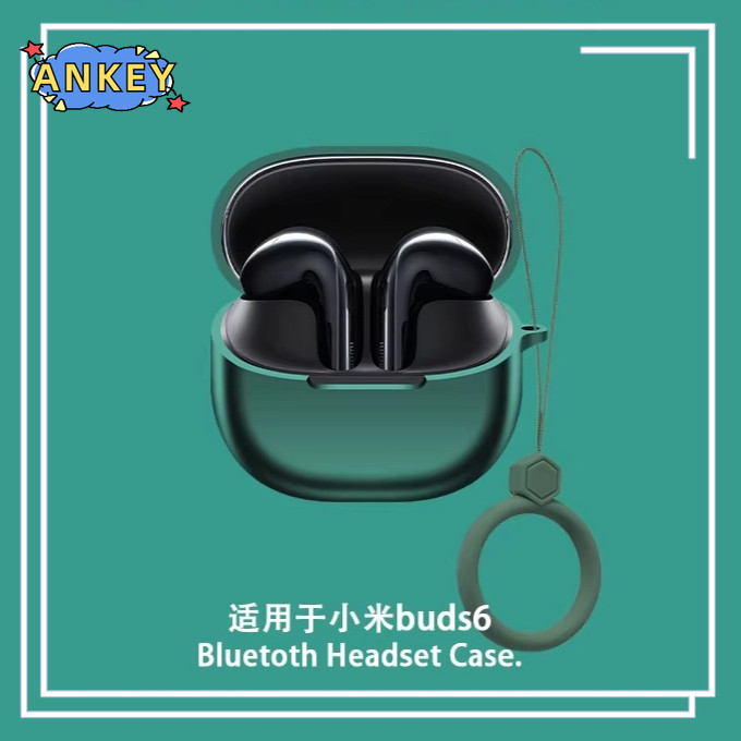 for Xiaomi Buds 6 Case Protective Earphone Cover Ring Anti-fall Soft Silicone Wireless Bluetooth Ear