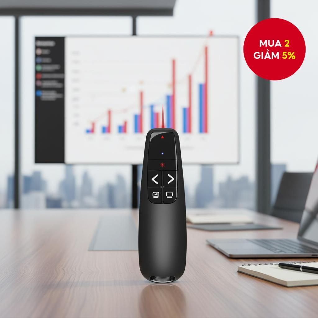 Bút thuyết trình không dây R400 gốc cho PowerPoint, Word, Excel, Slide Shows