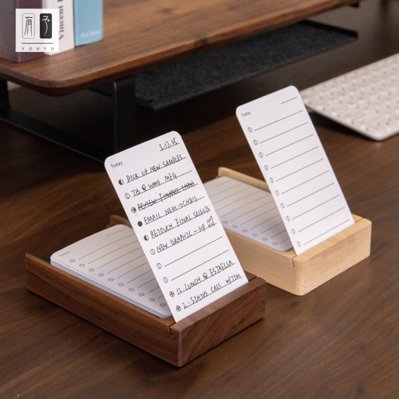 DC| Todolist Note Holder Dọc Card Memo Office Plan Table Desktop Note Box Business Card Case