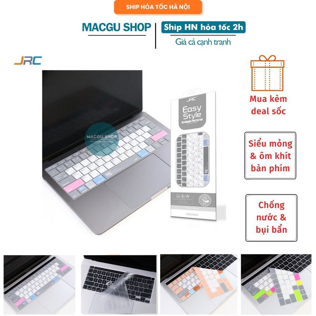 Phủ phím macbook chống nước, chống bụi bẩn JRC/TKS Lót  phím macbook mỏng, nhẹ, ôm  phím