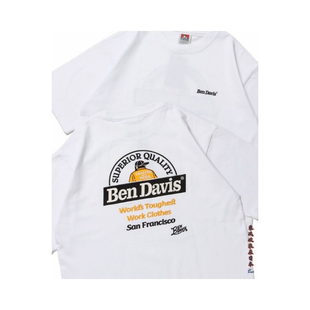 Áo thun Ben Davis Label Embroidery, 100% cotton, hình gorila, form rộng, tay ngắn