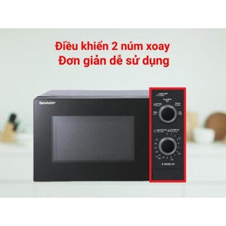 Lò vi sóng Sharp R-2030E- CH (20 lít - 5 mức công suất 800W -  khoang lò thép không gỉ) - Hàng chính hãng - SIDEAL SIA