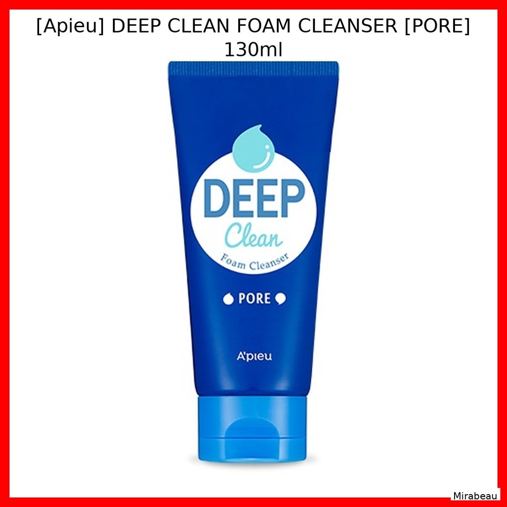 APIEU [Aieu] DEEP CLEAN FOAM CLEAN [PORE] 130ml / Deep Clean, Pore by Seoul Beauty Picks