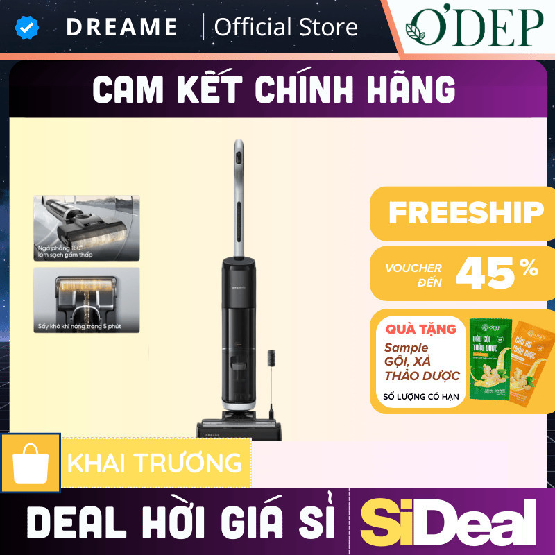 Máy lau sàn hút bụi cầm tay không dây thông minh Dreame H14/ H14 Ultra- Bản quốc tế - Bảo hành 24 th