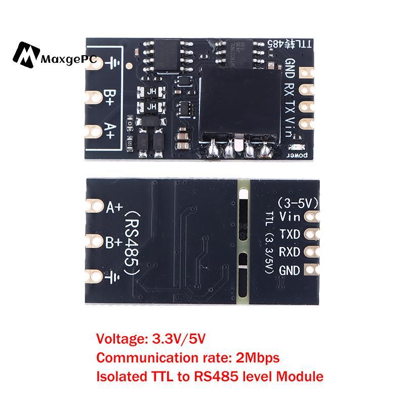 [Max-t] 1 / 2 Cái Mô-đun bảng cấp TTL sang RS485 cách ly Serial Tự động đảo ngược tốc độ cao 2Mbps C