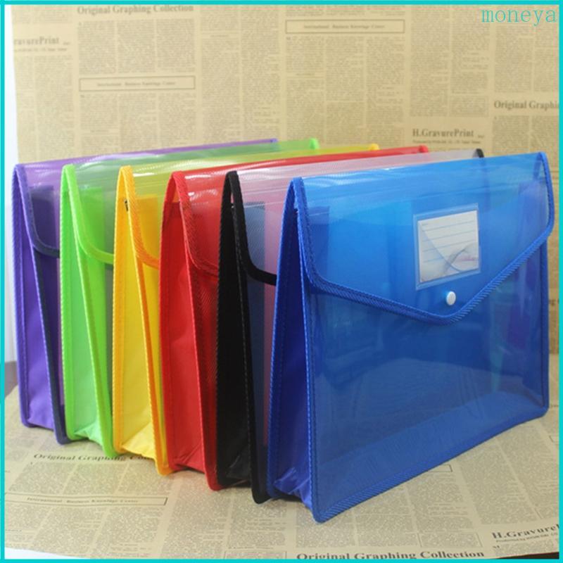 A4 B4 Transparent Document Storage Organizer Three-Dimensional Plastic File Bag