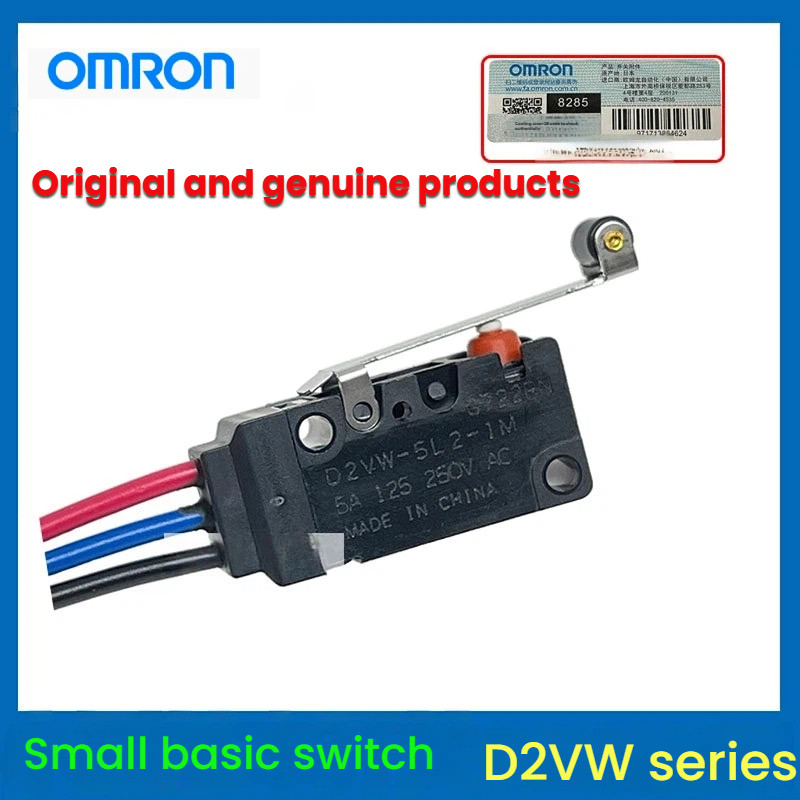 Microswitch OMRON D2VW-5-1M / 5L2 / 5L1 / D2VW-5L2A-1M / D2VW-01-2MS