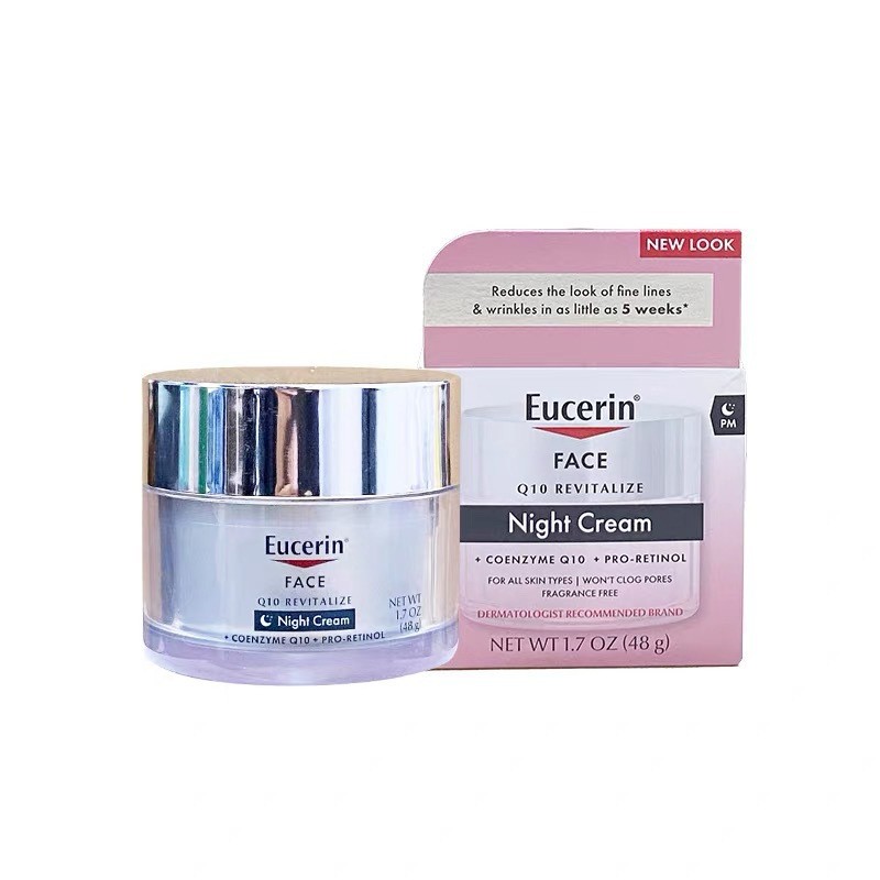 Sản phẩm Hot Eucerin Eucerin Eucerin Pink Cream Q0 Dưỡng ẩm Dưỡng ẩm Coenzyme Kem chống nhăn ban ngà