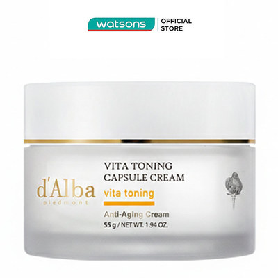 Kem Dưỡng Trắng Da d'Alba Vita Toning Capsule Cream 55g