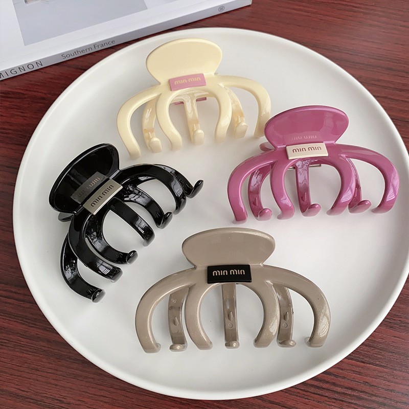 Kẹp tóc càng cua 7 chân  thiết kế chữ MiuMiu phong cách hàn quốc size 10cm(G503)[T1-KHO1]
